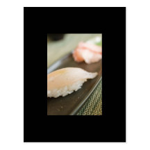 Comida en la postal de Japón