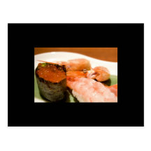 Comida en la postal de Japón