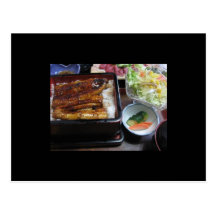 Comida en la postal de Japón