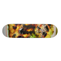 Comida esmaltada del pollo patineta personalizada
