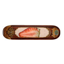 Comida - fruta - rebanada de fresa tabla de patinar