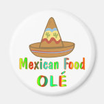 Comida mexicana imán para frigorífico