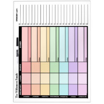 Comida semanal que planea 22" x 16" tablero del Se
