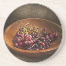 Comida - uvas - un cuenco de uvas posavasos cerveza