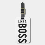 COMO BOSS ETIQUETA DE EQUIPAJE