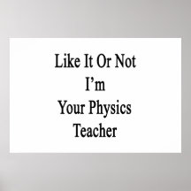 Como él o no mí es su profesor de la física poster