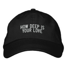 cómo es profundo es su amor gorros bordados