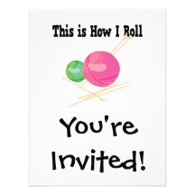 Cómo ruedo el hilado invitacion personalizada
