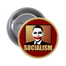 Comodín de Obama - socialismo Pins