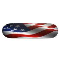 Comp traviesos del monopatín de la bandera america