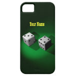 Compañero blanco afortunado de la caja de los dado iPhone 5 Case-Mate cárcasas