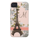 Compañero con monograma del caso del iPhone 4 de l Case-Mate iPhone 4 Protector
