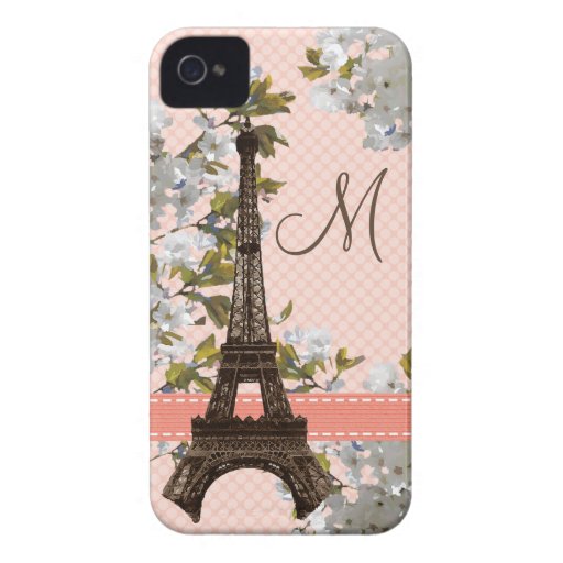 Compañero con monograma del caso del iPhone 4 de l Case-Mate iPhone 4 Protector