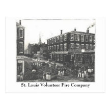 Compañía de bomberos voluntaria del MES St. Louis  Tarjeta Postal