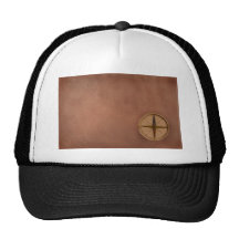 compás en el papel viejo gorros  