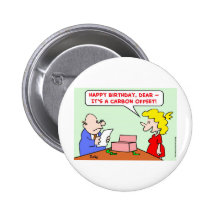 compensación del carbono del feliz cumpleaños pins