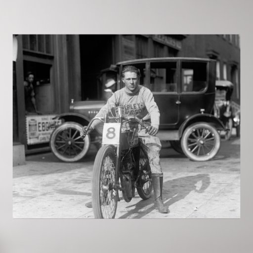 Competir con a Motorcycle, 1922 Impresiones