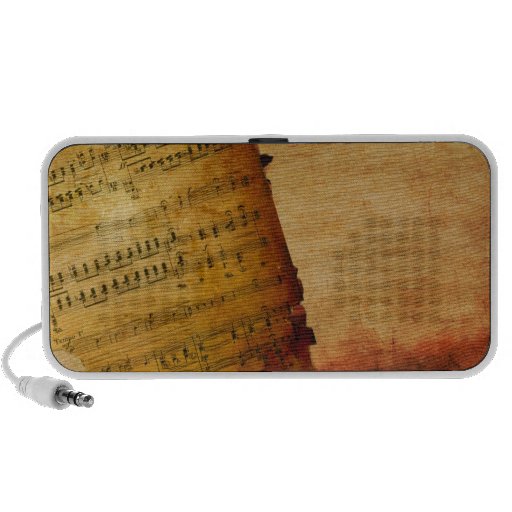 Composición de música antigua altavoces de viaje