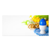 Composición de Pascua con el huevo azul Plantillas De Lonas