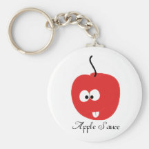 Compota de manzanas llaveros personalizados