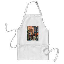 Compras de la ventana en Asheville céntrica Delantales