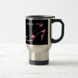 Compras de tacón alto del zapato de la moda del ro taza de café