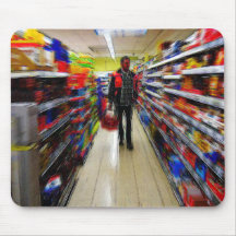 Compras del hombre tapete de ratones