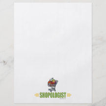 Compras divertidas tarjeta publicitaria