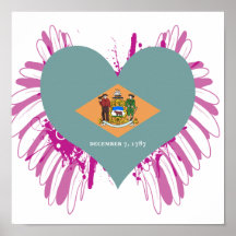 Compre la bandera de Delaware Posters