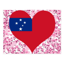 Compre la bandera de Samoa Tarjeta Postal