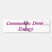 Comunión: Energía divina Pegatina De Parachoque