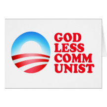 Comunista ateo de Obama Felicitaciones