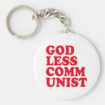 Comunista ateo llaveros