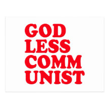 Comunista ateo postales