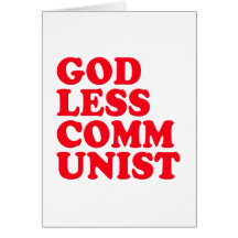 Comunista ateo tarjeton