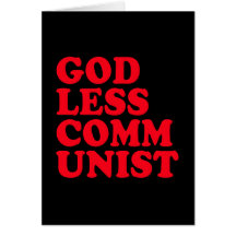 Comunista ateo tarjeton