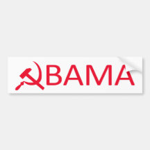 Comunista Bumpersticker de Obama Etiqueta De Parachoque