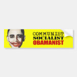 COMUNISTA, SOCIALISTA, OBAMANIST ETIQUETA DE PARACHOQUE