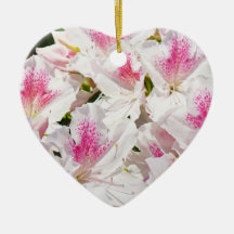 ¡Con amor! azaleas rosadas colgantes de los regalo Ornamento De Navidad