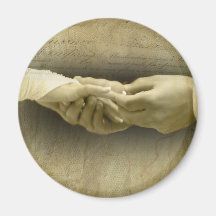 Con este anillo, amor romántico del boda del vinta imán para frigorifico