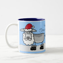 Con la taza del navidad de los pares del burro del