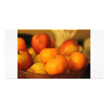Con sabor a fruta plantilla para tarjeta de foto