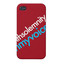 "Con solemnidad en mi voz " iPhone 4/4S Carcasas