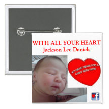 CON TODO SU CORAZÓN Jackson Lee Daniels Pin
