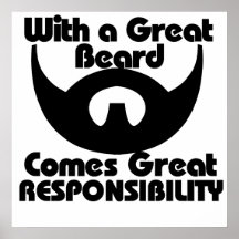 Con una gran barba viene el gran resposibility poster
