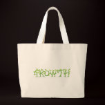 Concepto de la tipografía de la planta del crecimi bolsas
