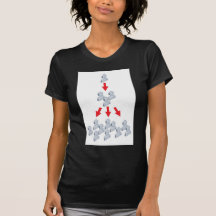 Concepto viral del márketing camisetas
