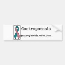 Conciencia de Gastroparesis Pegatina De Parachoque