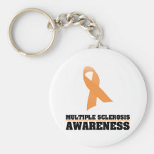 Conciencia de la esclerosis múltiple llaveros personalizados