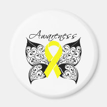 Conciencia de la mariposa del tatuaje - sarcoma imanes  